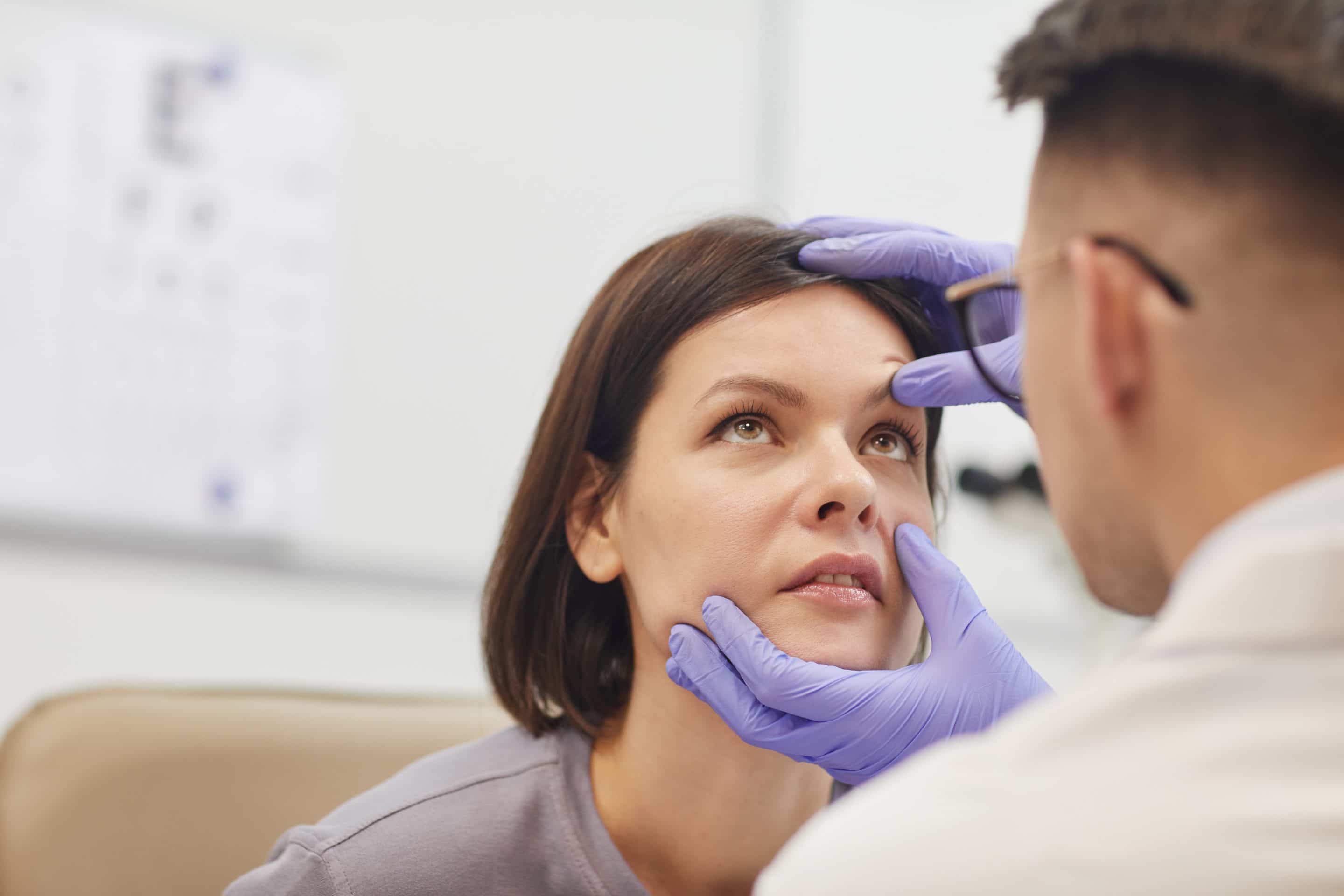 Ophthalmologist Examining Eyes